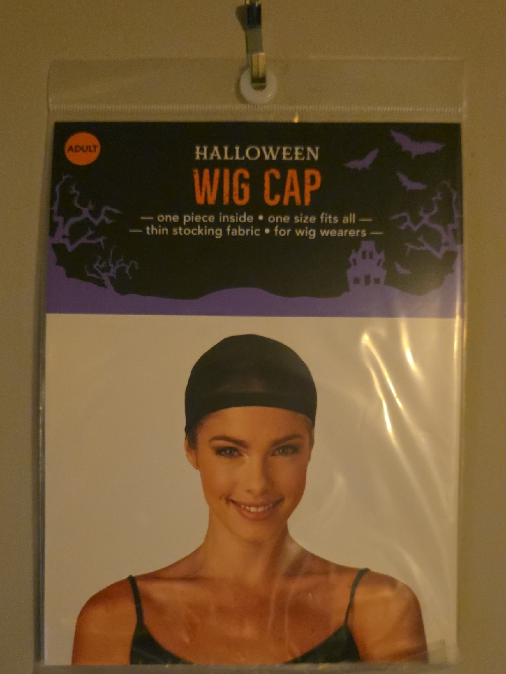 Halloween Wig Cap - Black